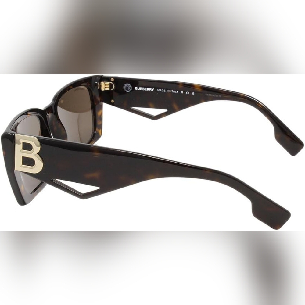 Brown Rectangular Sunglasses - Picture 2 of 16